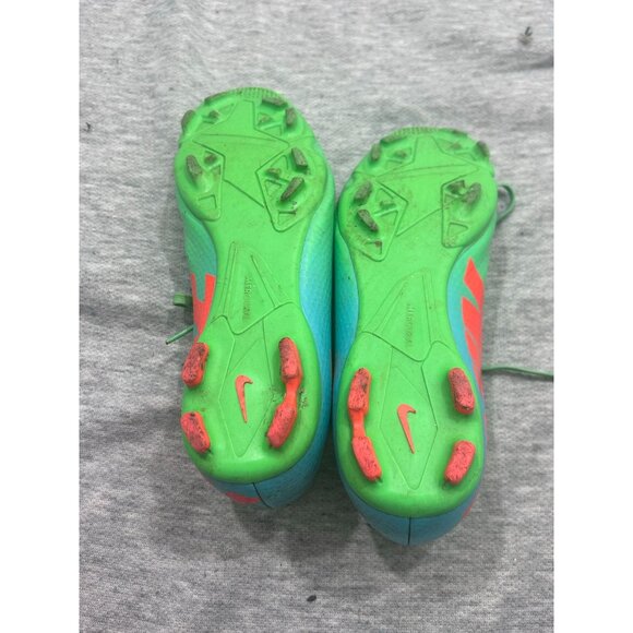 Nike Youth Shoes Mercurial Soccer Cleats Outdoor Kids Size 6Y Neon Green Orange - Picture 6 of 9